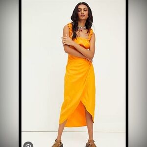 Free People 	At Dusk Midi Dress size small